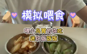 Download Video: 模拟喂食助眠之喂你吃迷你版饭饭