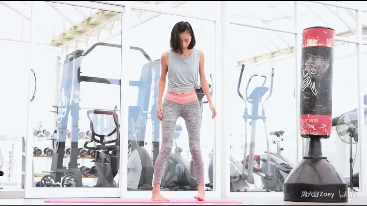 周六野林芊妤瘦腿减脂健身甩掉小臂赘肉塑身练就完美腹肌