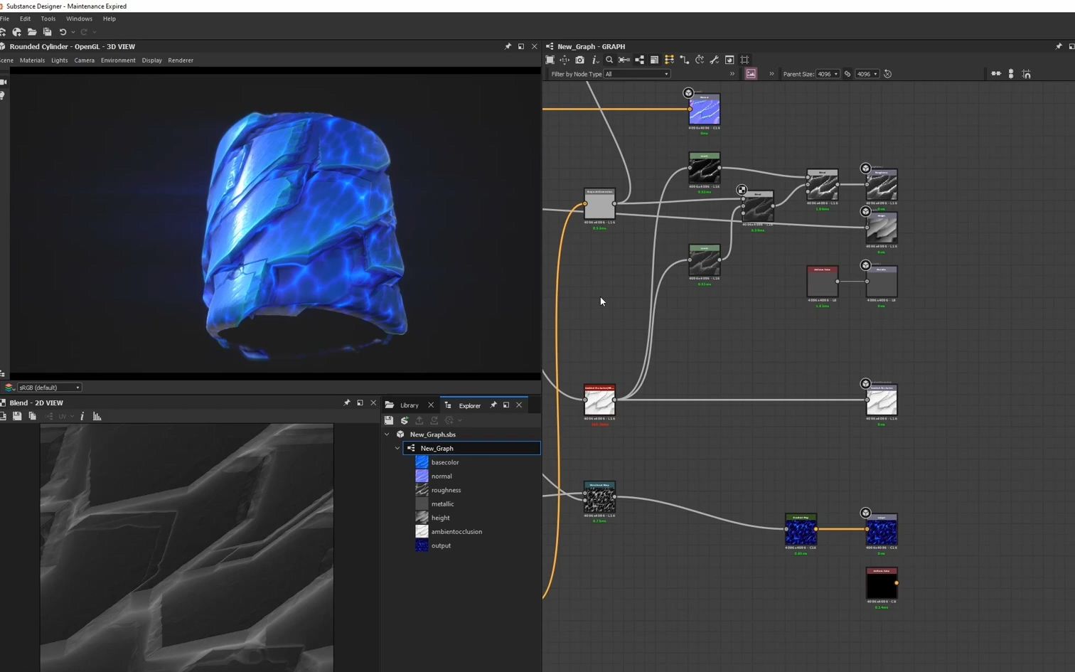 Substance Designer 20201制作风格化卡通冰纹理哔哩哔哩bilibili