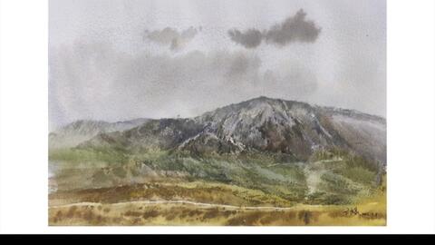 NO.51水彩】8开小风景全过程_哔哩哔哩_bilibili