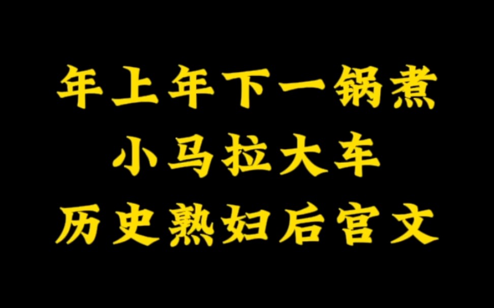 五本历史熟妇流后宫文,小马拉大车,年上年上一锅煮~哔哩哔哩bilibili