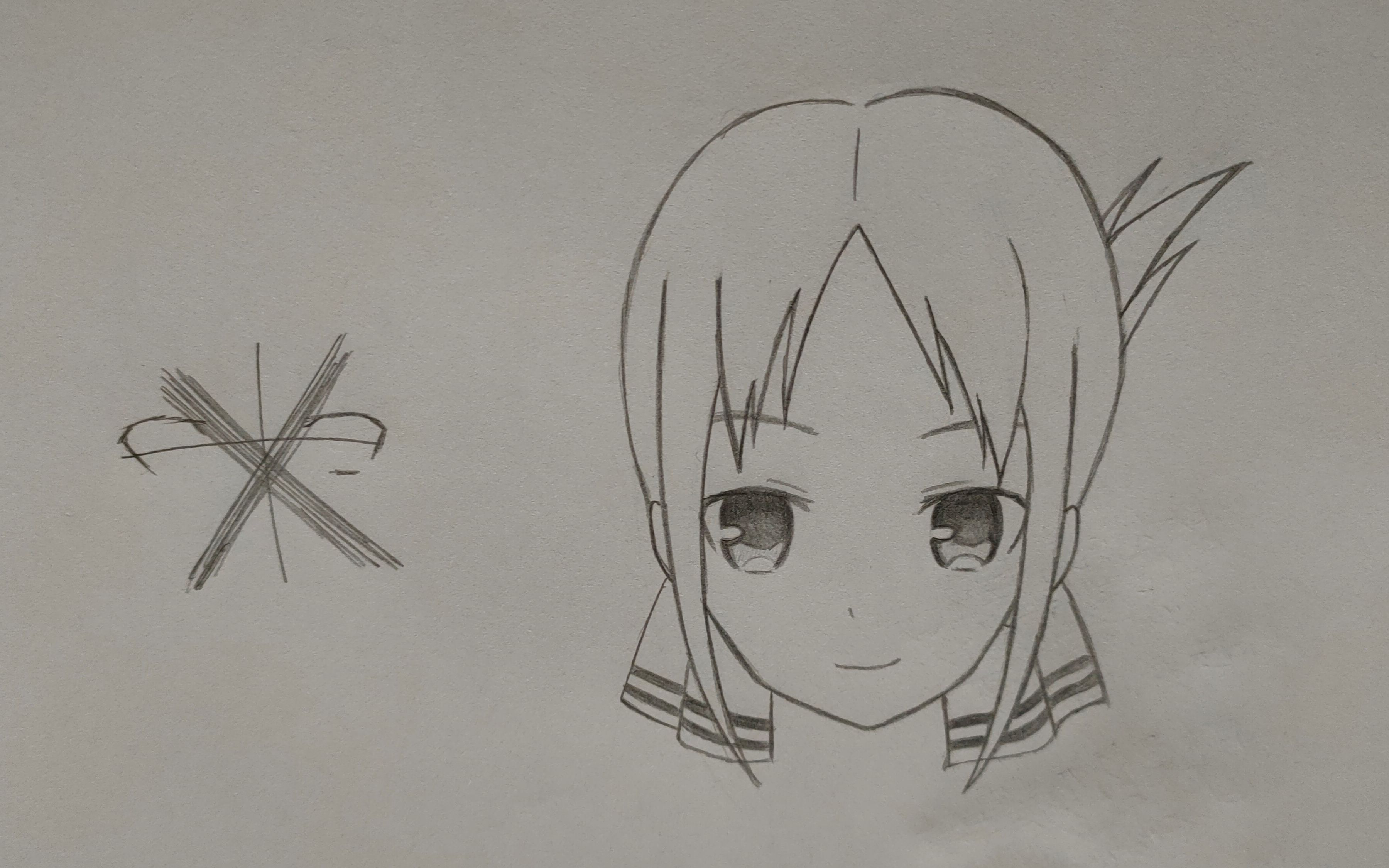 【速画系列】30秒教你零基础也能轻松画出四宫辉夜