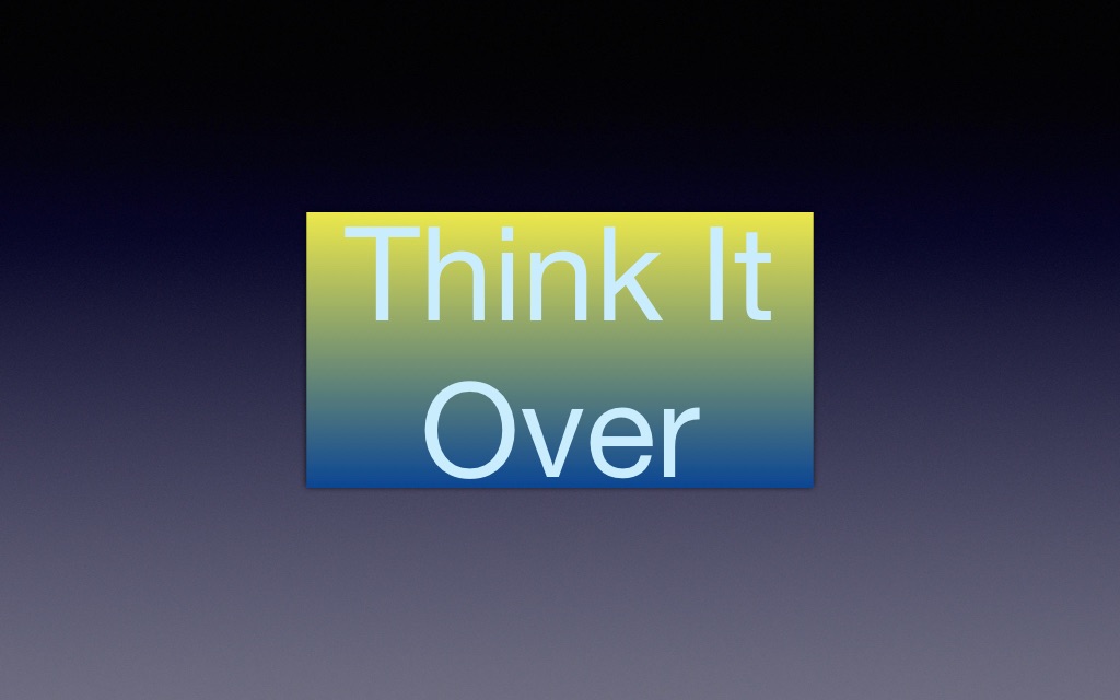 [图]Think it over视频