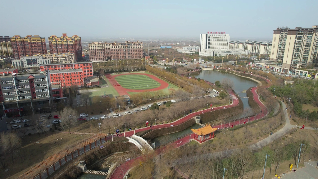 航拍陕西渭南华州太平湖公园美景哔哩哔哩bilibili