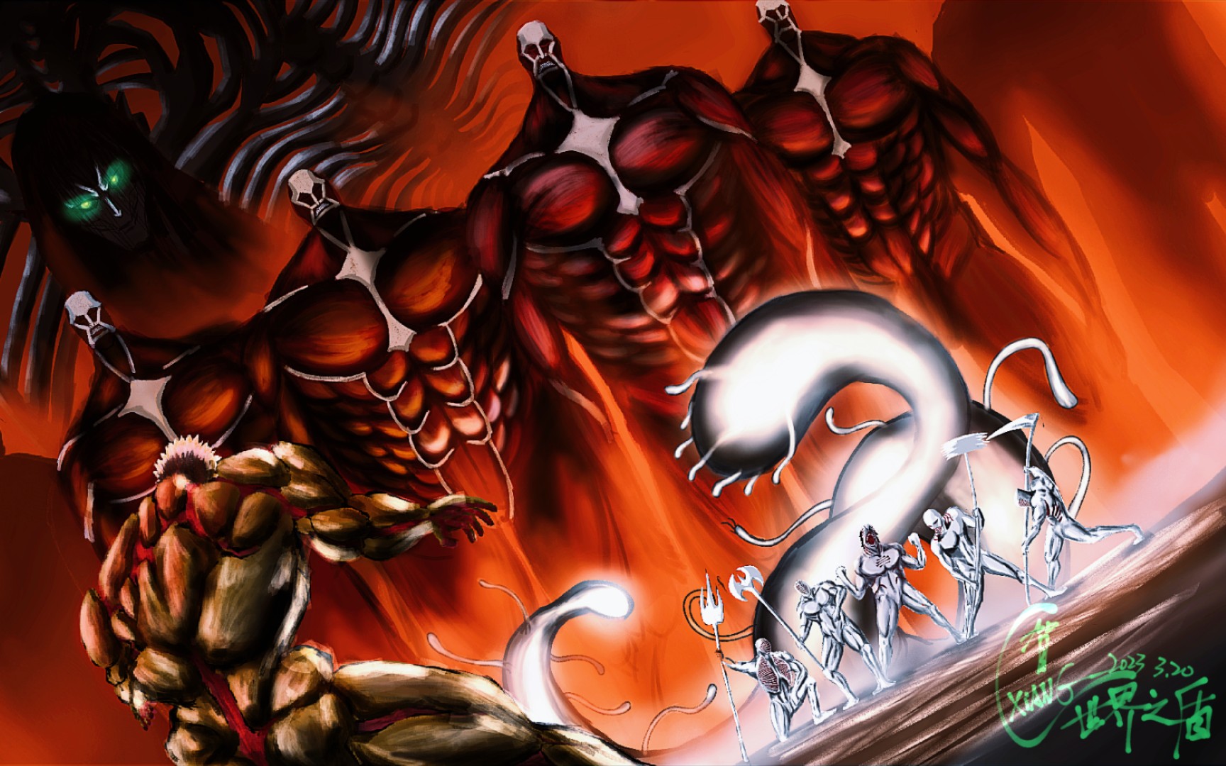 莱纳,这一刻,你是世界之盾!