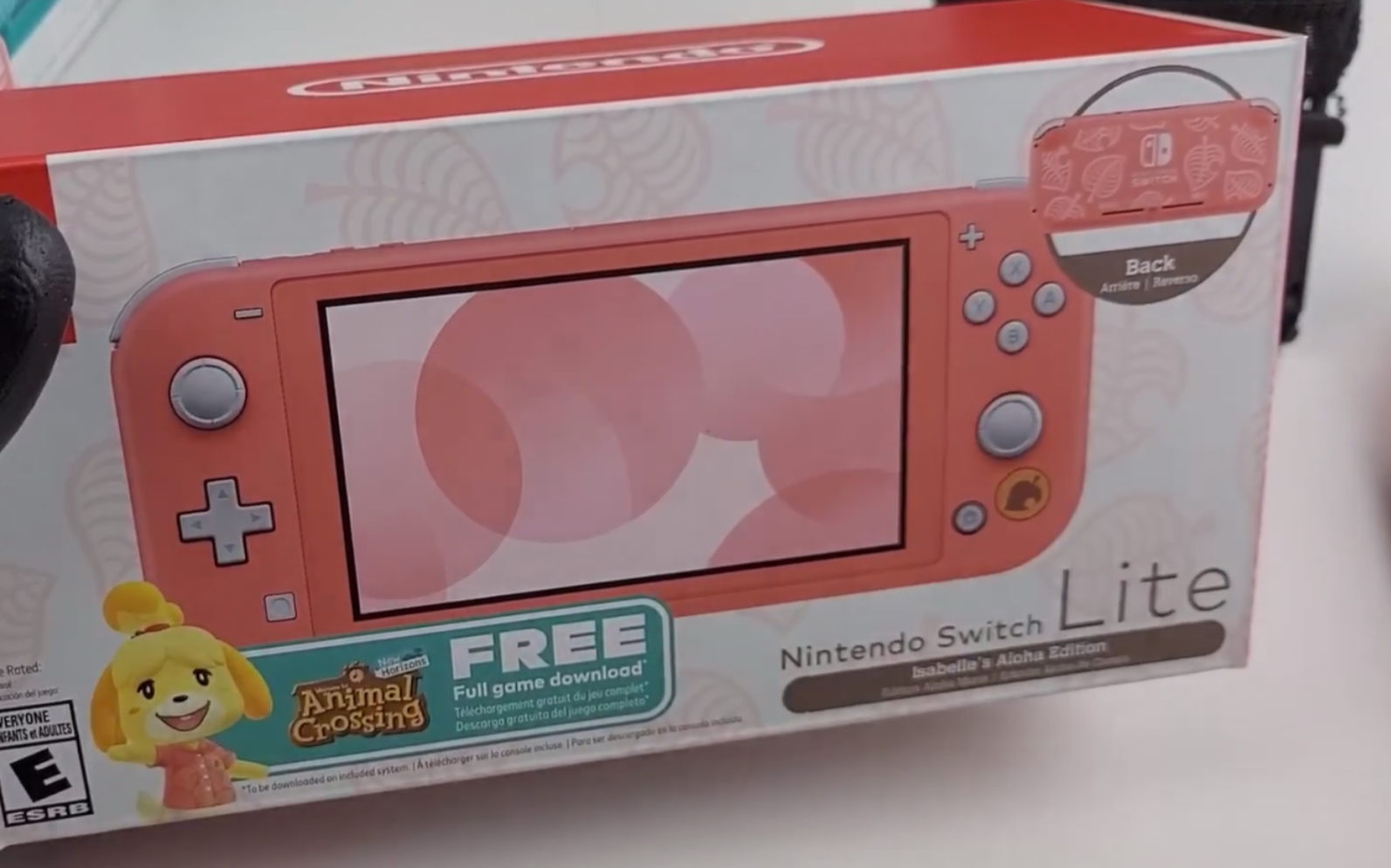 switch lite 动森限定粉色开箱