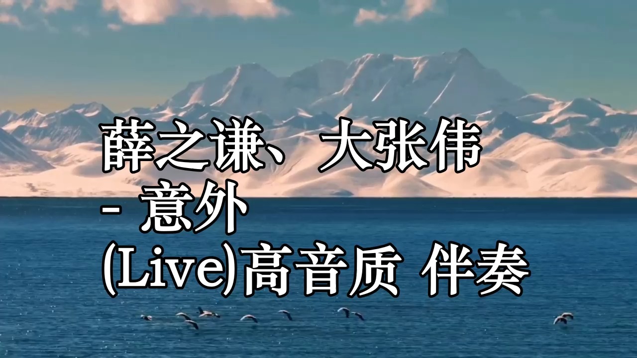 薛之谦,大张伟 - 意外 (live)高音质 伴奏