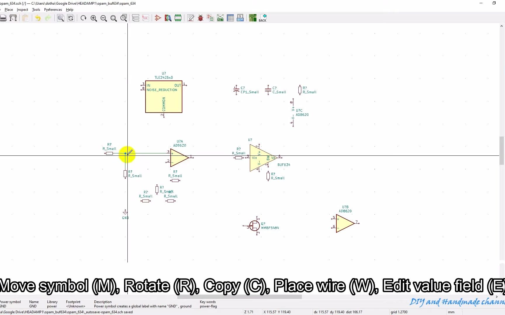 [图]使用Opam buf634 DIY耳机放大器| 如何设计电路| Kicad教程