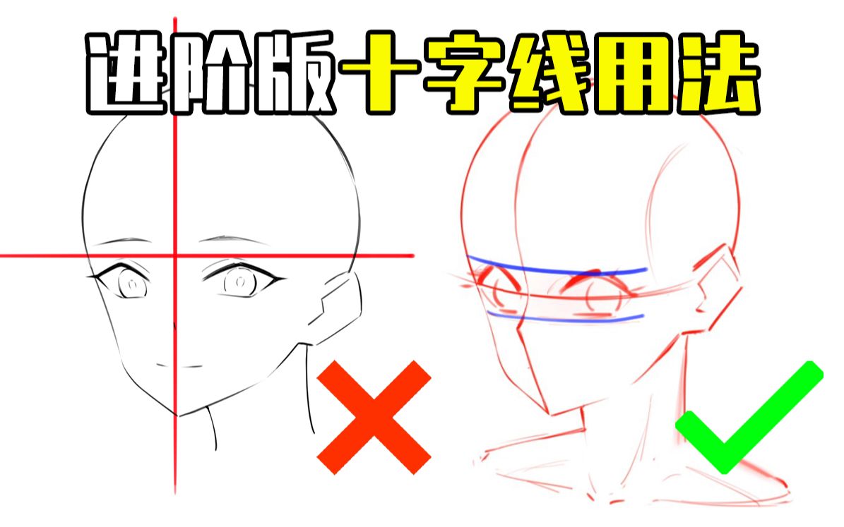 教你进阶版的五官十字线定位法!【轻微课 一看就绘-1035期】