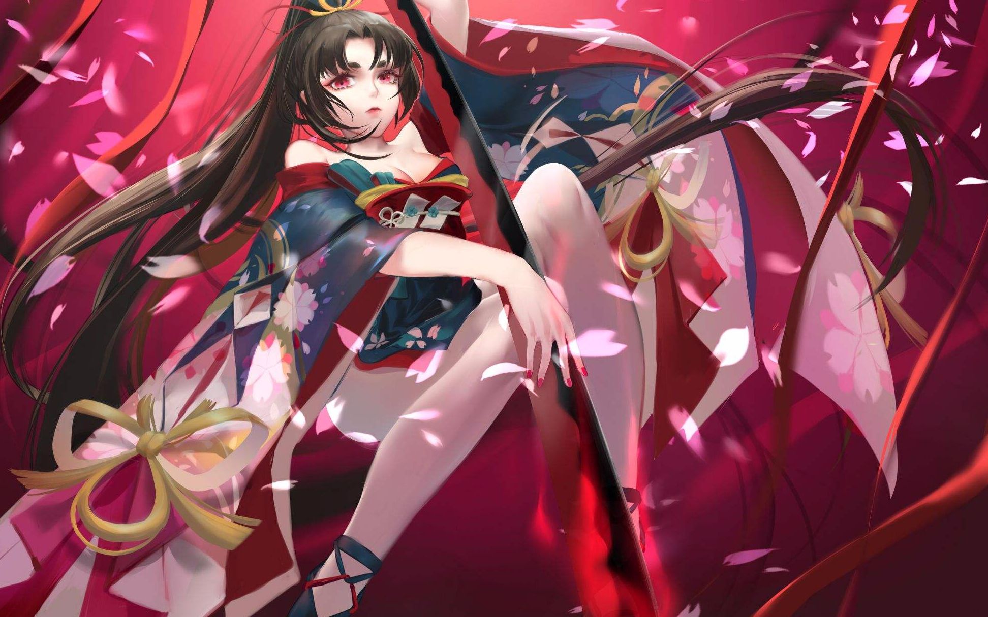 2017年第一次玩《平安京》的时候就被"妖刀姬"给