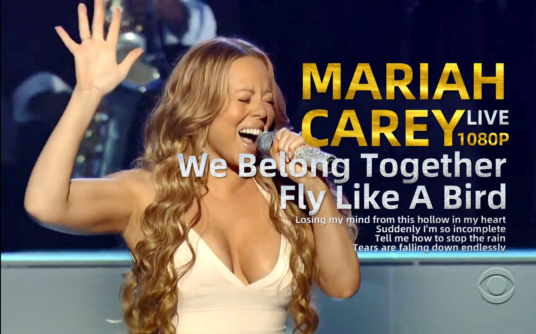 [图]『中英双语字幕』Mariah Carey - We Belong Together & Fly Like A Bird (LIVE) 牛姐第48届格莱美现场表演