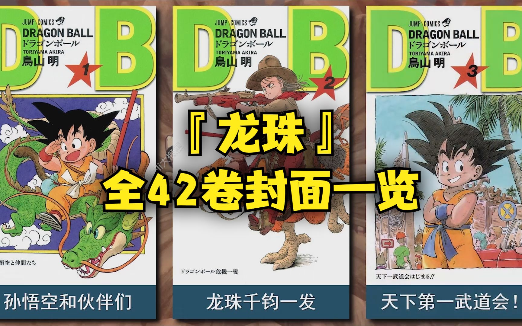 传世经典!『龙珠』全42卷封面一览~!