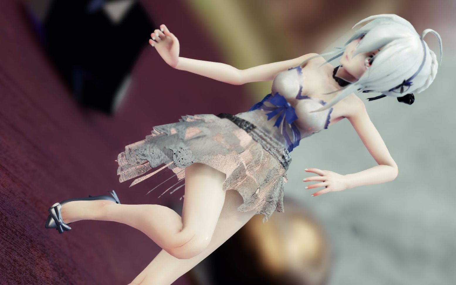 【MMD】Tda弱音 红桌外景 Classic (表情修正版)哔哩哔哩bilibili