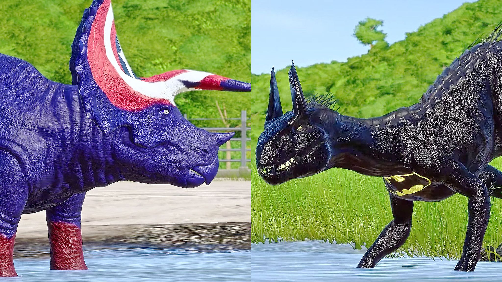 食肉牛龙,迅猛龙,漫威模组—游戏:侏罗纪世界进化