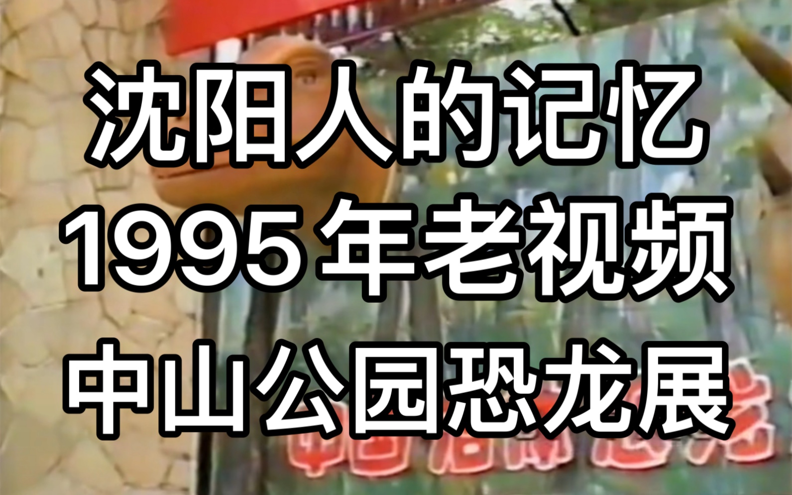 [图]沈阳市1995年老视频，1995年7月8日录像带，沈阳中山公园恐龙展。沈阳人的记忆。