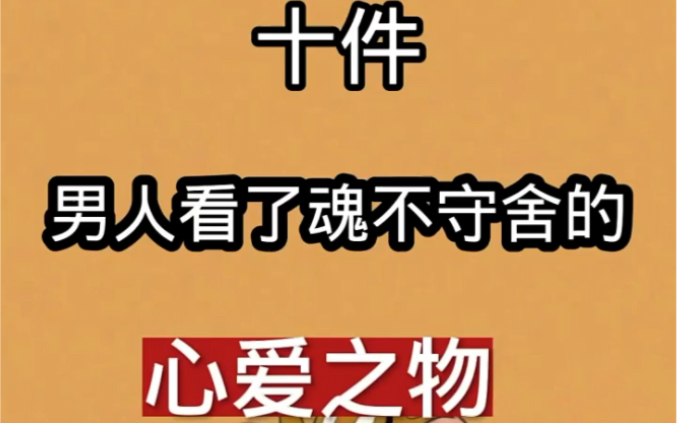 分享十件男人看了魂不守舍的心爱之物,心爱之物!哔哩哔哩bilibili