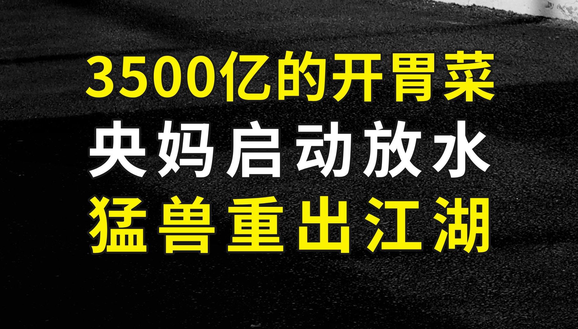 央行启动放水,猛兽PSL新增3500亿只是一个开始哔哩哔哩bilibili