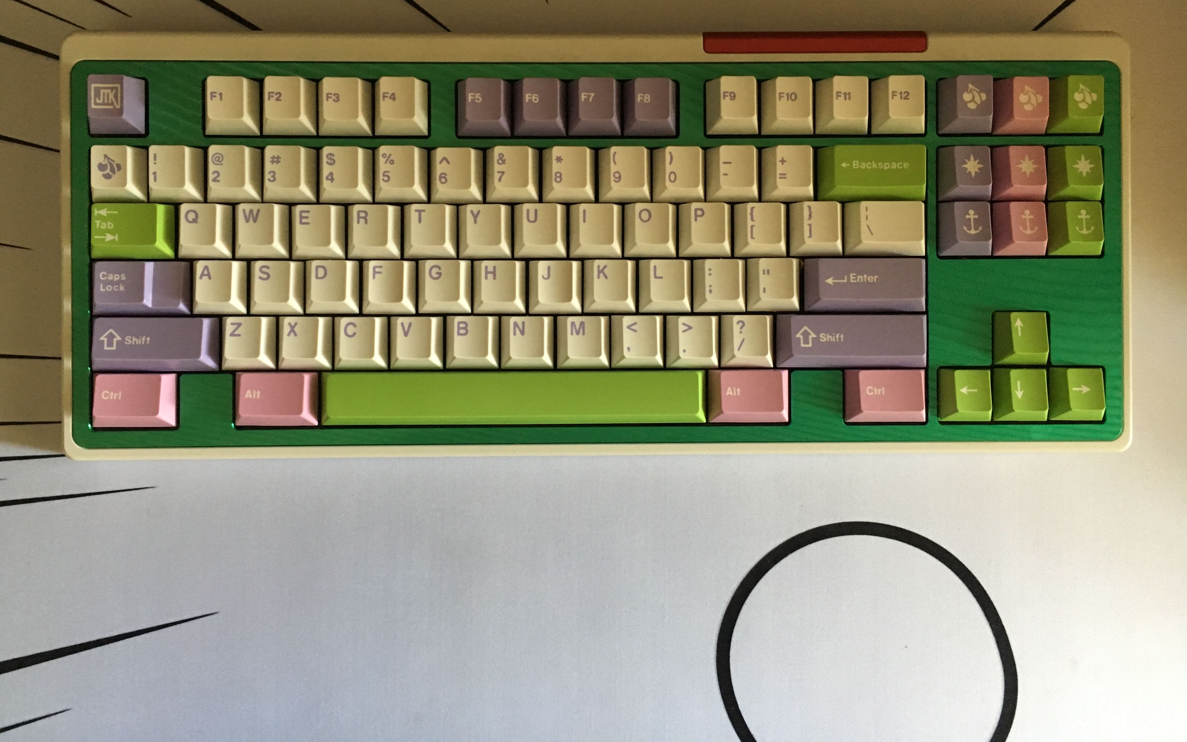 开箱 matrix mona!一把无钢的撞色键盘!