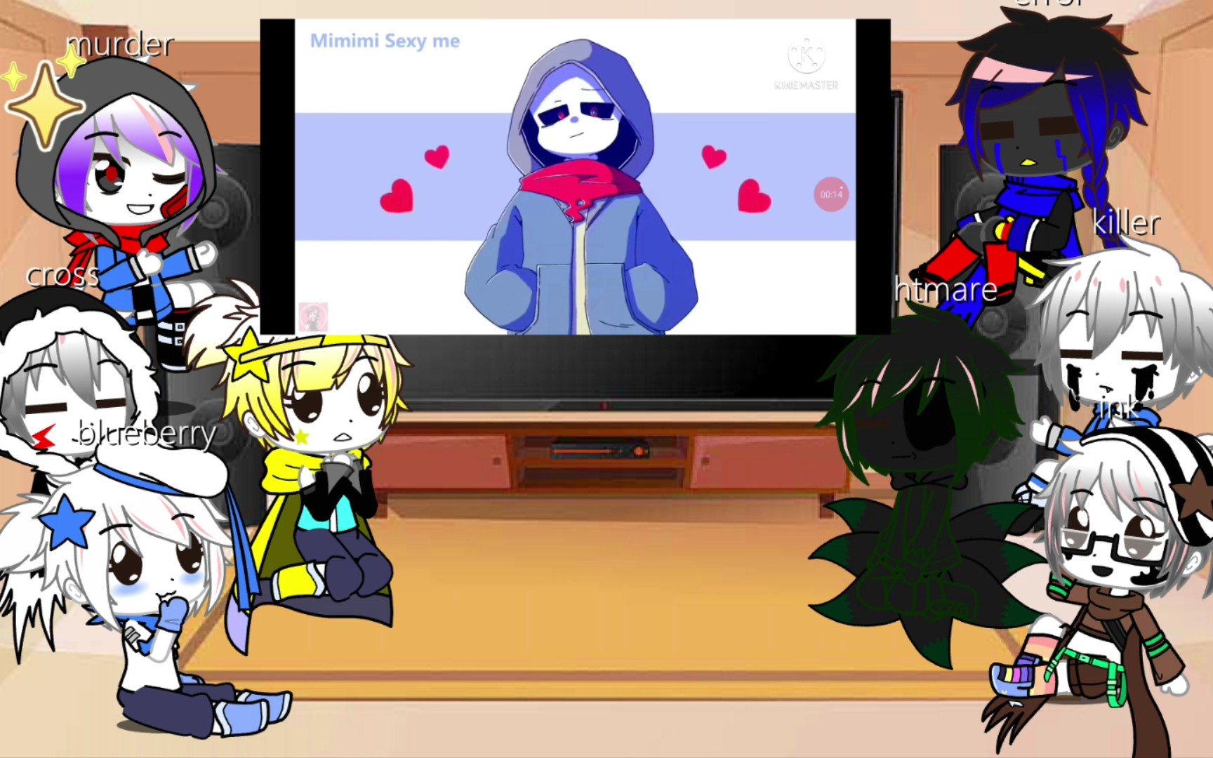 【gacha club】starsans,badguys reat to starsans,badguys(中文的