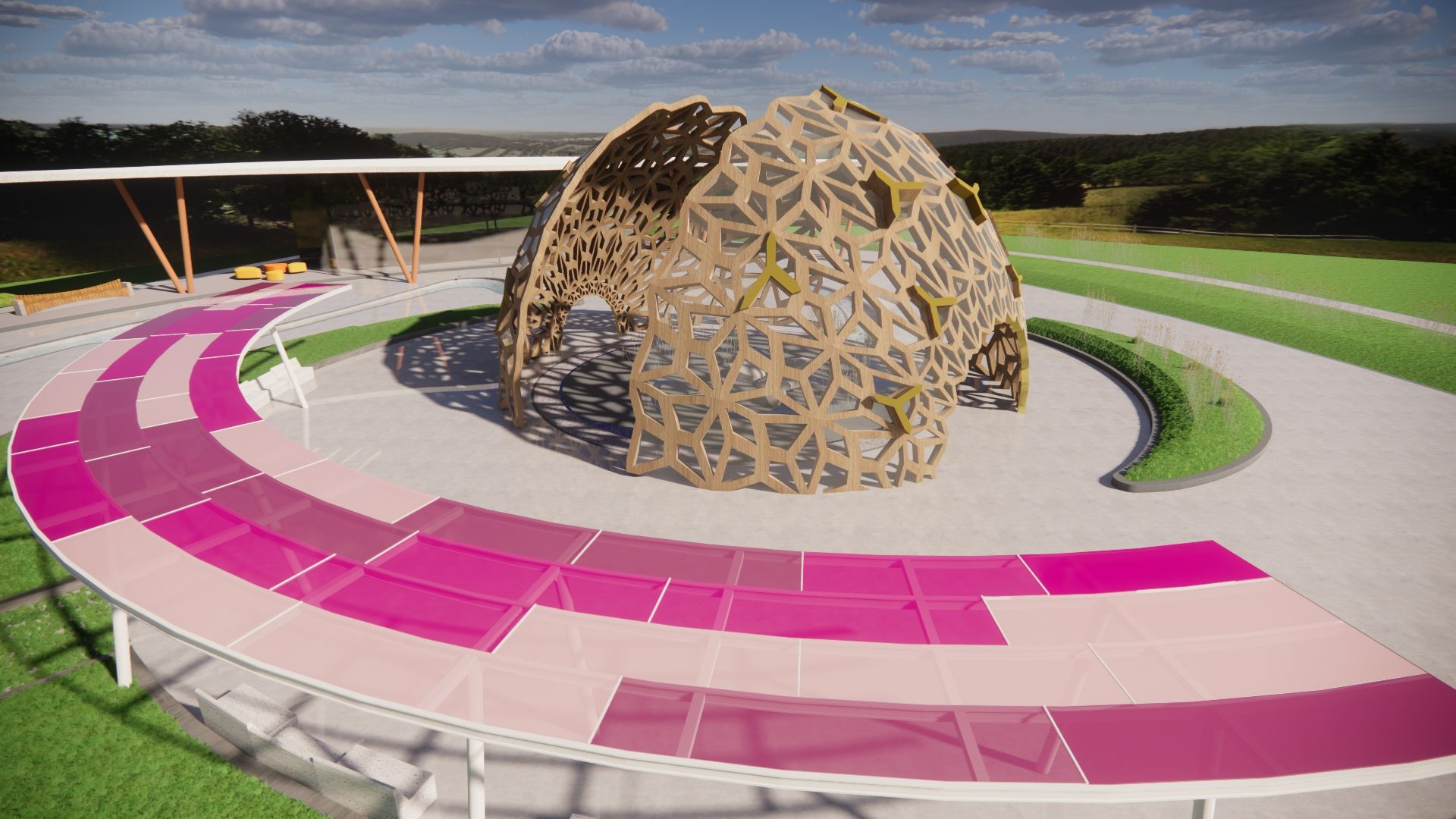 室外景观小品视频漫游