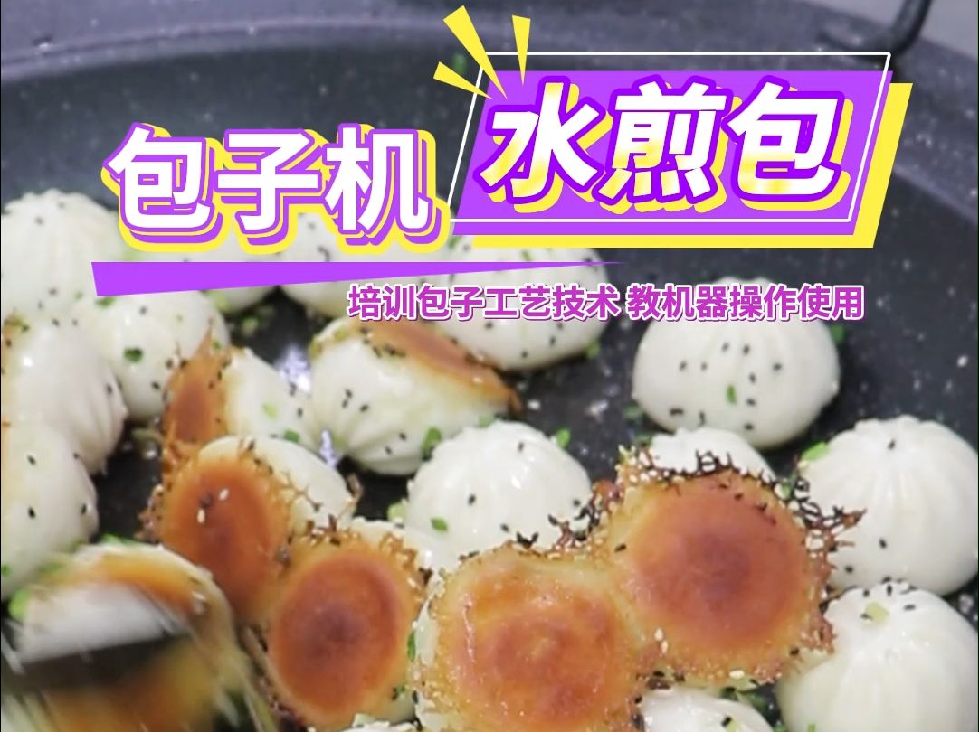 教你做出水煎包 全自动包子机