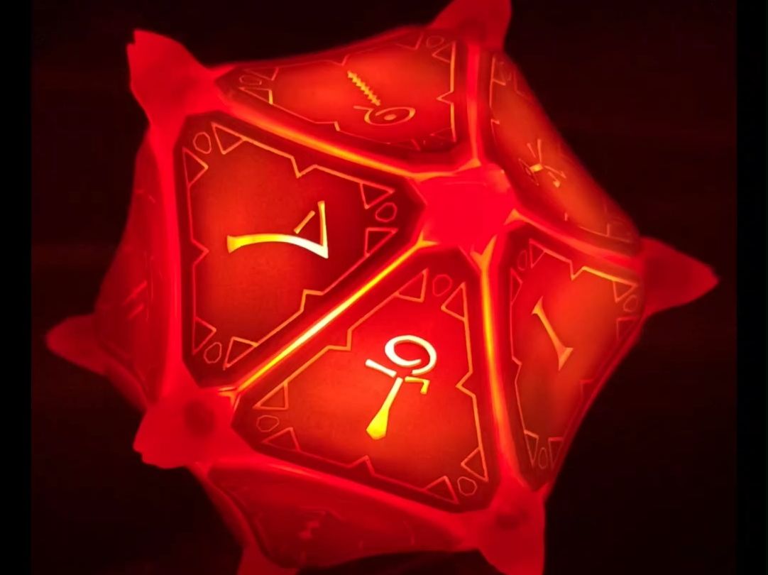 博得之门3星界棱镜神秘遗物树脂模型可发光可打开带磁吸盖