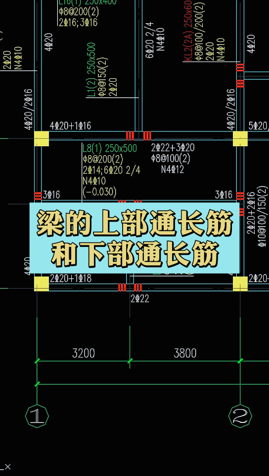 梁的上部通长筋和下部通长筋哔哩哔哩bilibili