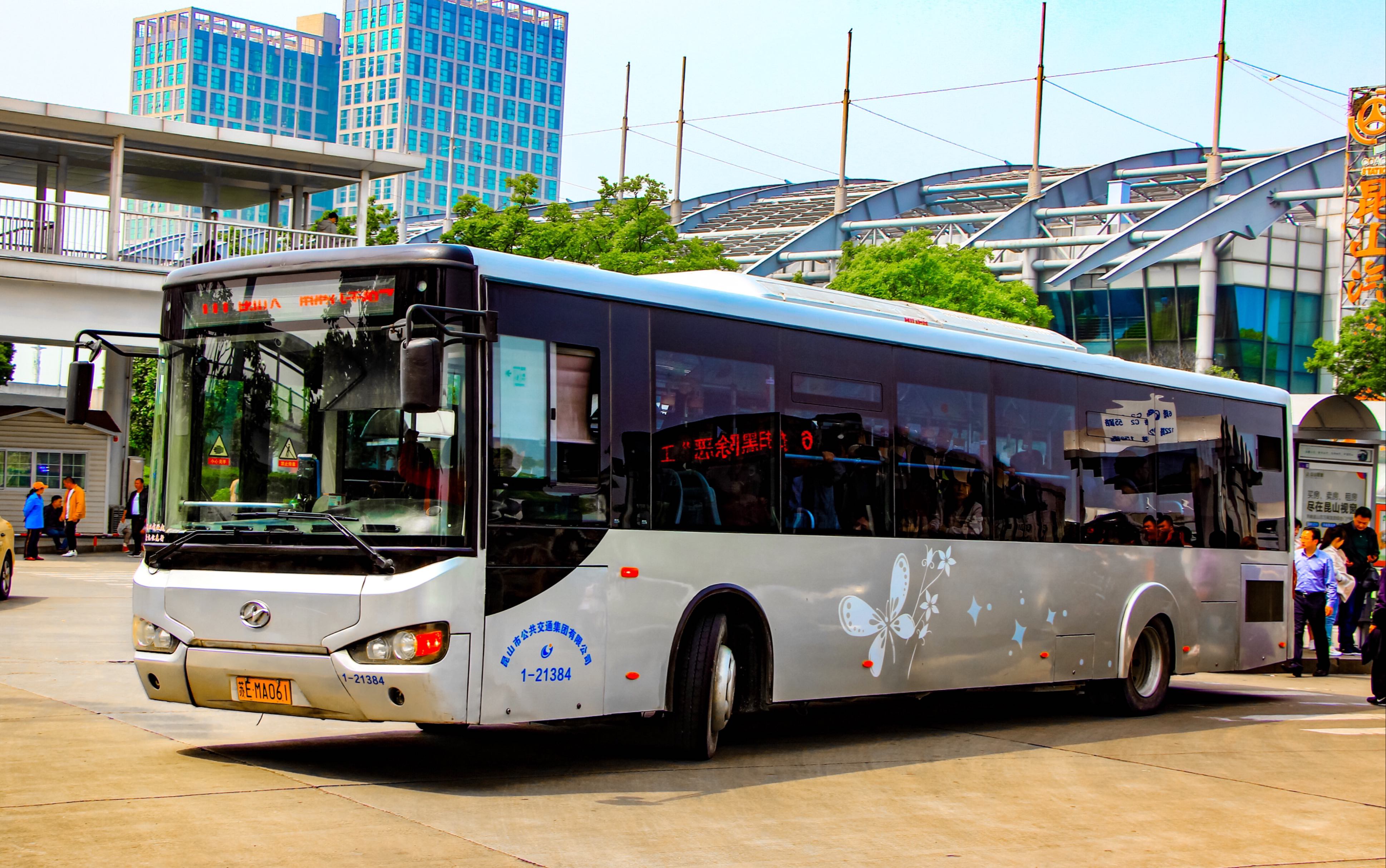 昆山公交 higer bus klq6129g 原速原声 运营实录 行走音 zf ecomat 6