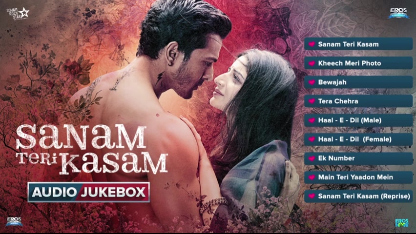 【印度歌曲合集】Sanam Teri Kasam Full Songs ( Audio) Jukebox哔哩哔哩bilibili