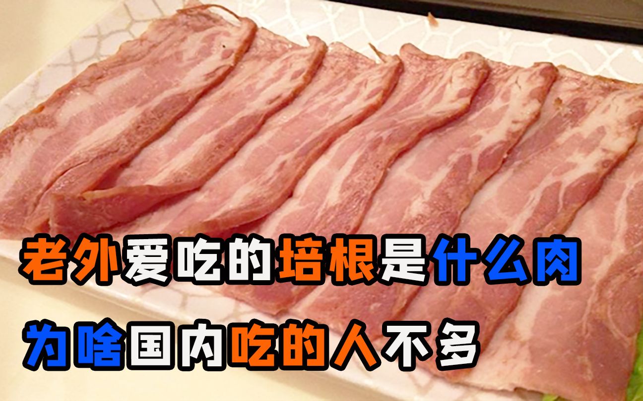 老外爱吃的“培根肉”,究竟是什么肉呢?为啥国内吃的人不多?哔哩哔哩bilibili