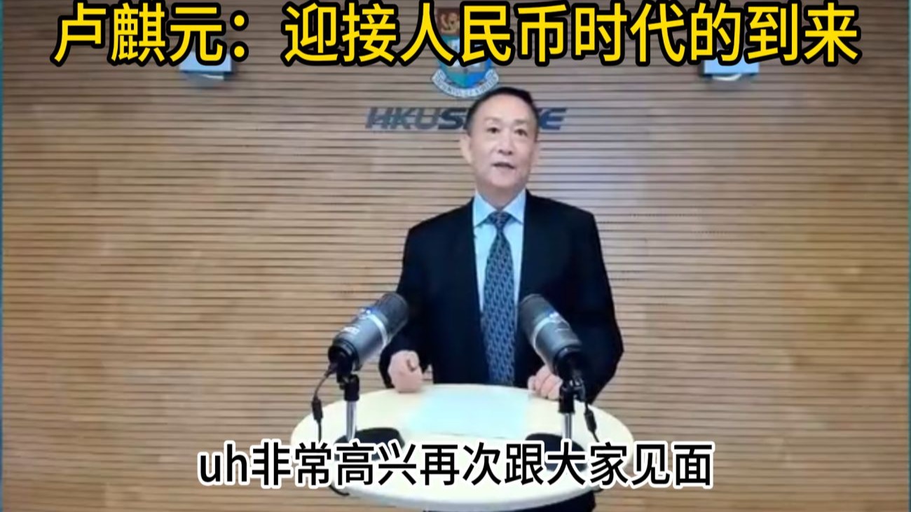 卢麒元:迎接人民币时代的到来-卢麒元讲堂-卢麒元讲堂-哔哩哔哩视频