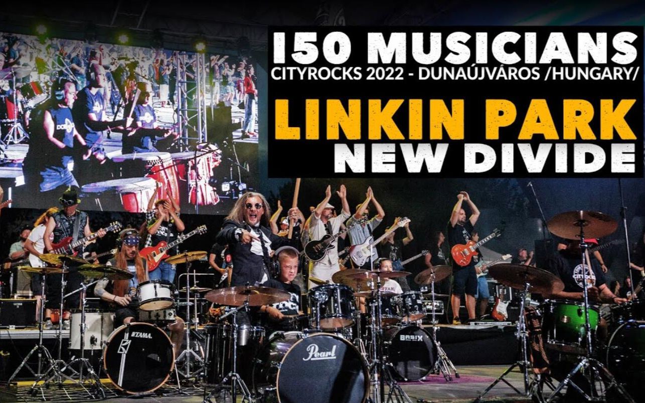 [图]燃！震撼！150人大乐队合作 Linkin Park 经典 New Divide来自 CityRocks 乐队