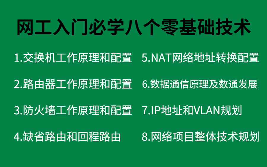 网络工程师入门必学8个实用的零基础网络技术,可快速入门网络工程师!网工入门华为认证网工学习路线哔哩哔哩bilibili