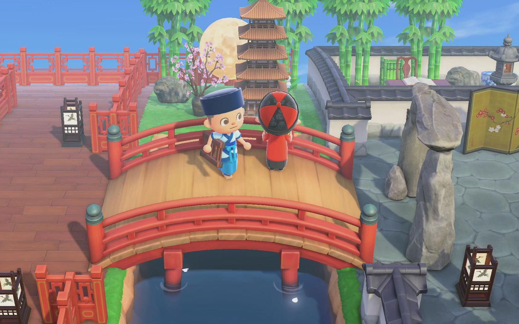 【别人家的岛/动森5星岛屿游览第3期】充满韵味意境的中国风小岛_哔哩