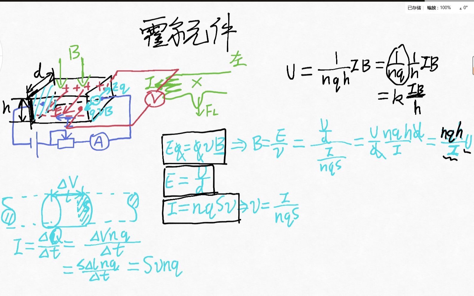 【高中物理】霍尔元件 速度选择器 电场 磁场 电路哔哩哔哩bilibili