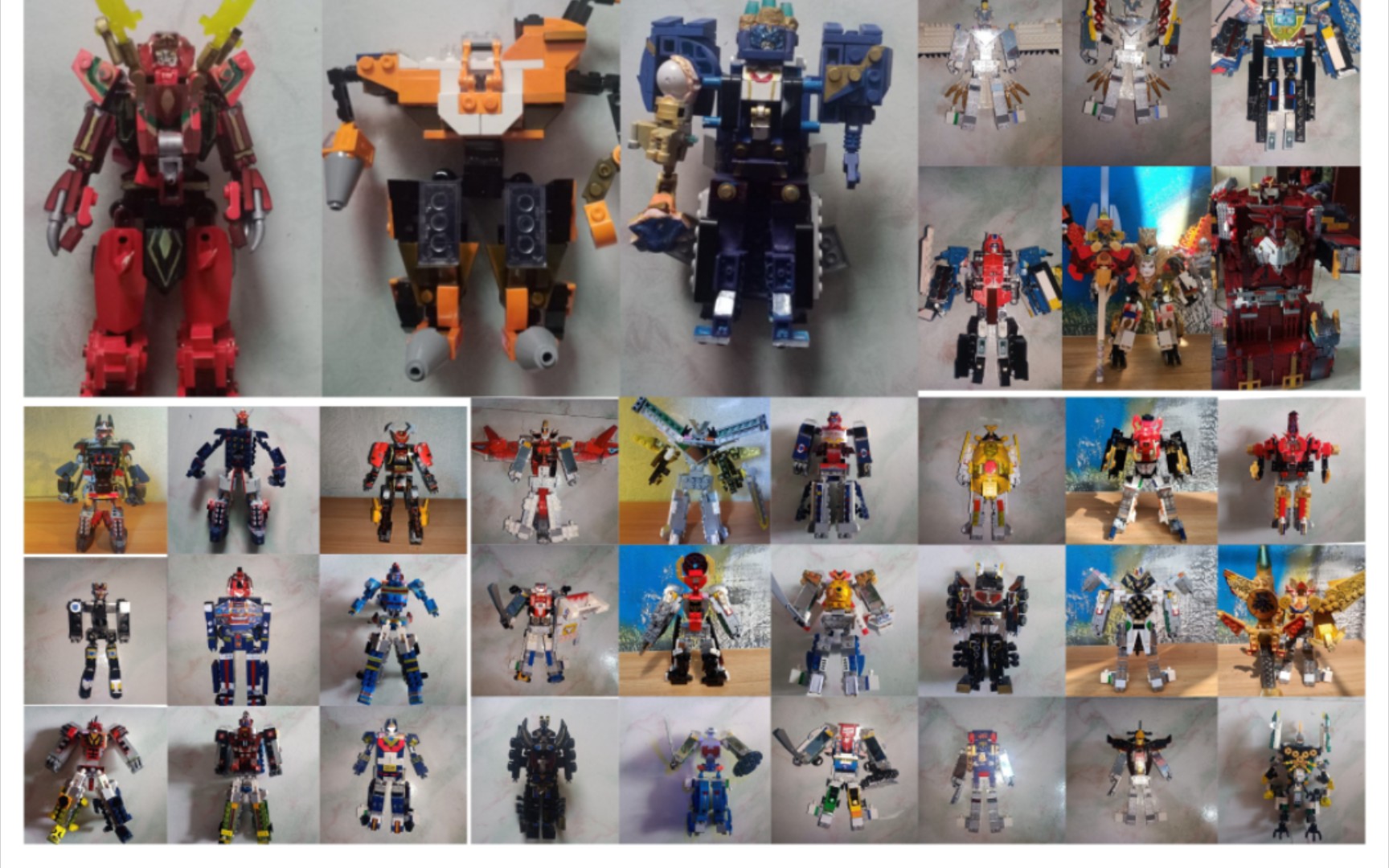 乐高积木超级战队moc第一轮合集纪念mad