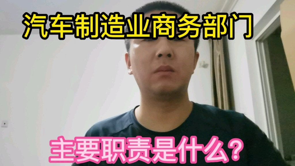 [图]汽车制造业商务部门主要职责是什么？包括几个模块？