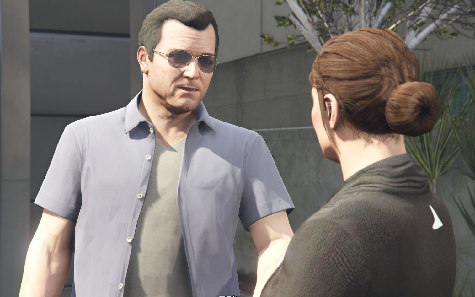 【gta5】这大概是麦克做过的最开心的事了,带着全家人抢车回家_哔哩