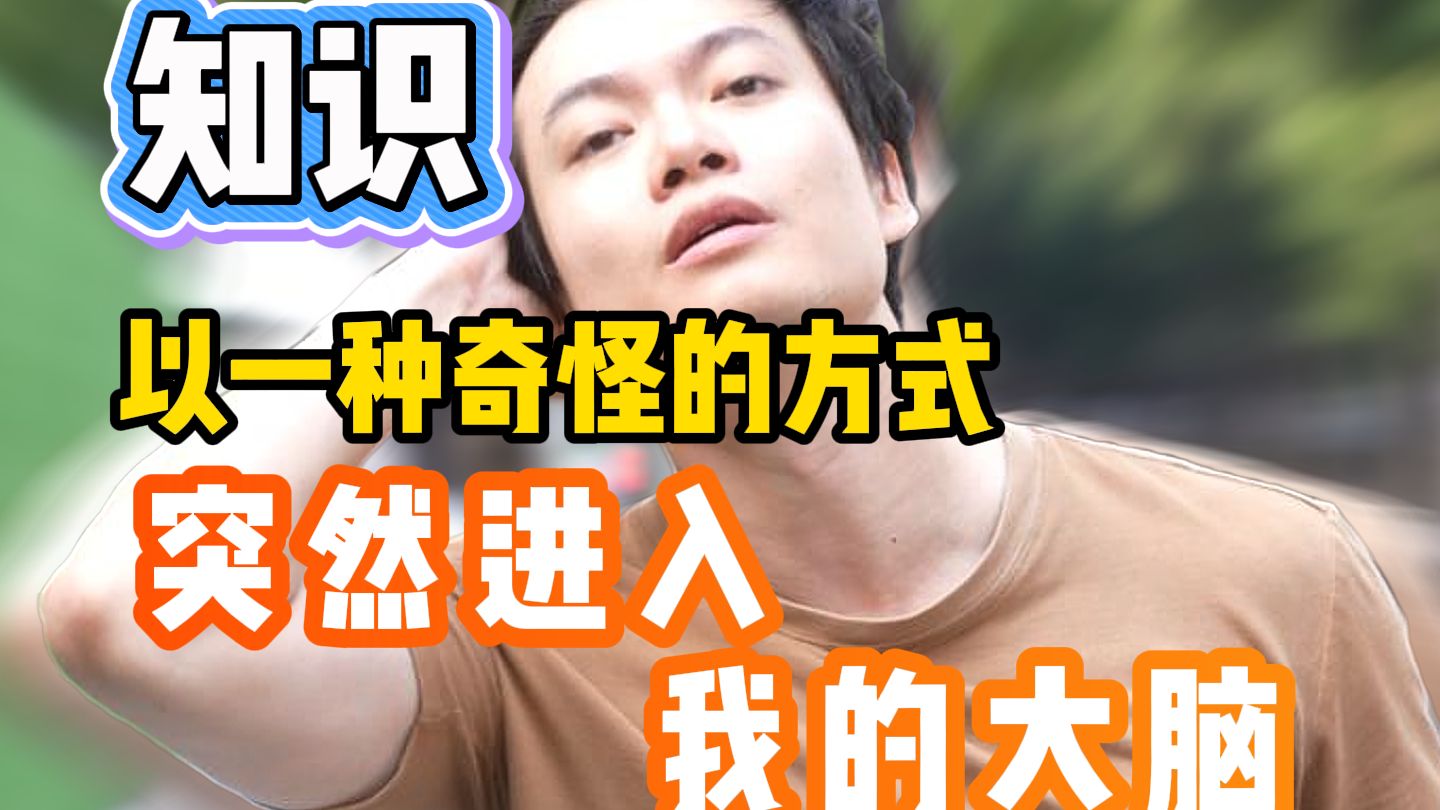 知识以一种奇怪的方式突然进入我的大脑