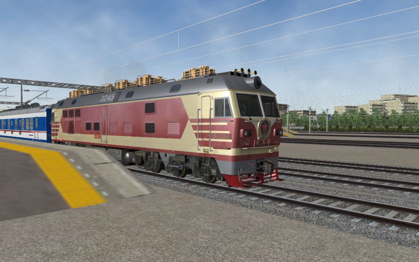 【msts/or】滨州线 df4dk牵引t48次 进齐齐哈尔站