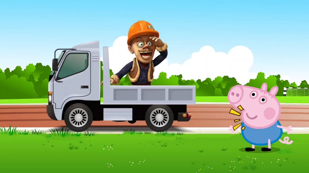 光头强开着卡车找乔治