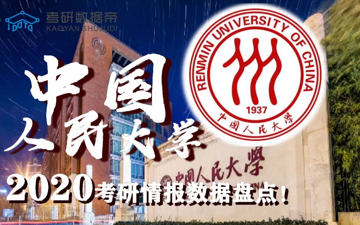 中国人民大学!考研情报2020全面解析盘点!哔哩哔哩bilibili