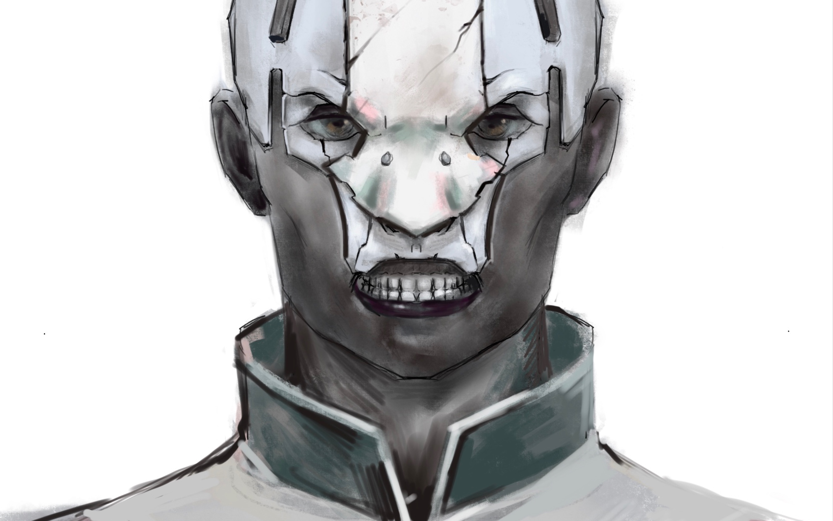 金甲战士怪人流星海盗绘制