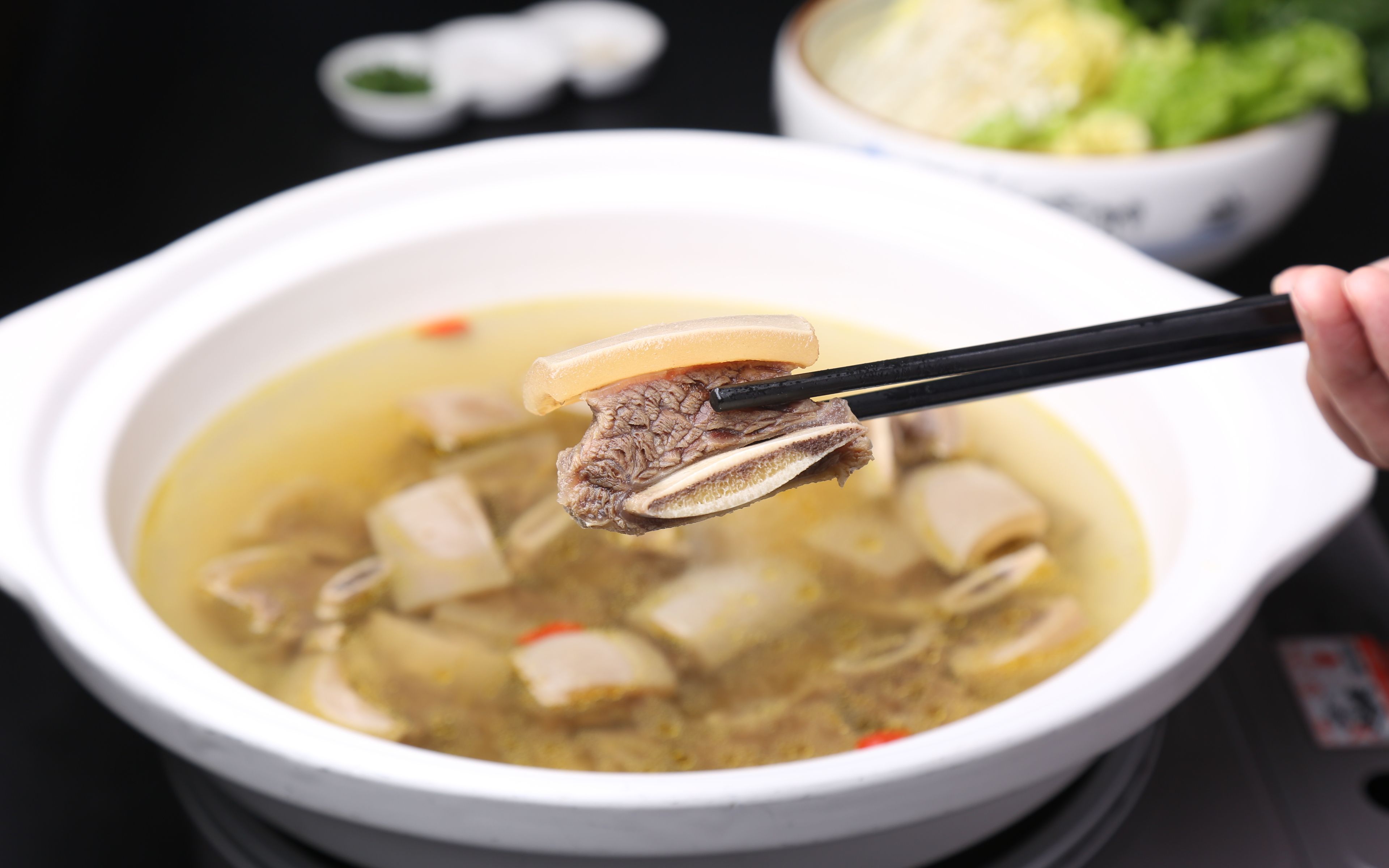 良誉食品带皮牛肋排养生带皮牛排煲