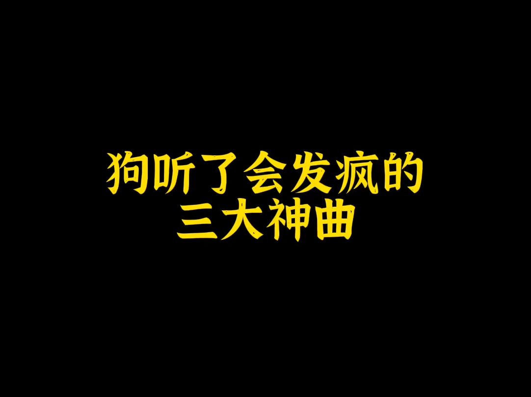 狗听了会发疯的三大神曲哔哩哔哩bilibili