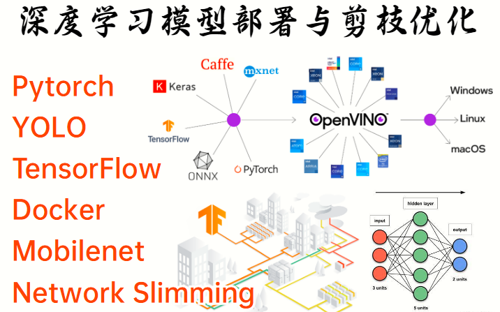 目前b站最完整的【深度学习模型部署与剪枝优化】教程，这也太全了 Pytorch Tensorflow Yolo三大类型模型部署课程