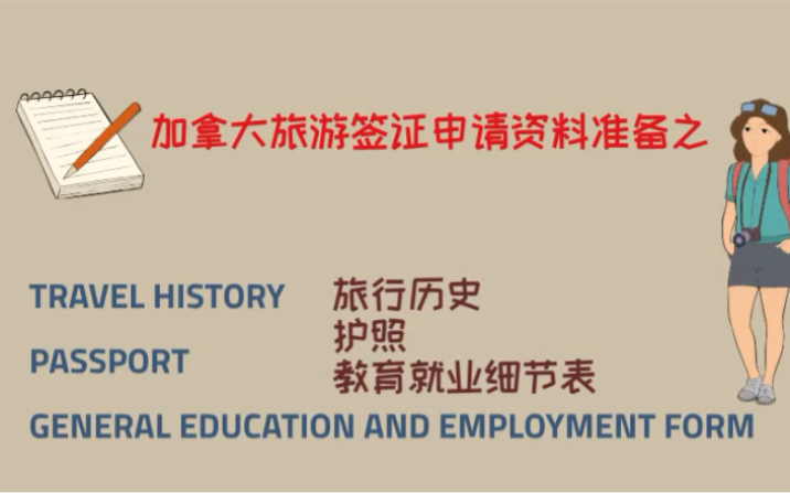 2021.06.11|旅行历史|Travel History|加拿大旅游签证丨Passport| Education and Employment Form哔哩哔哩bilibili