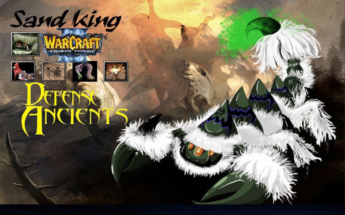 魔兽争霸3 dota1沙王pve1v5-ap(6.77ai)