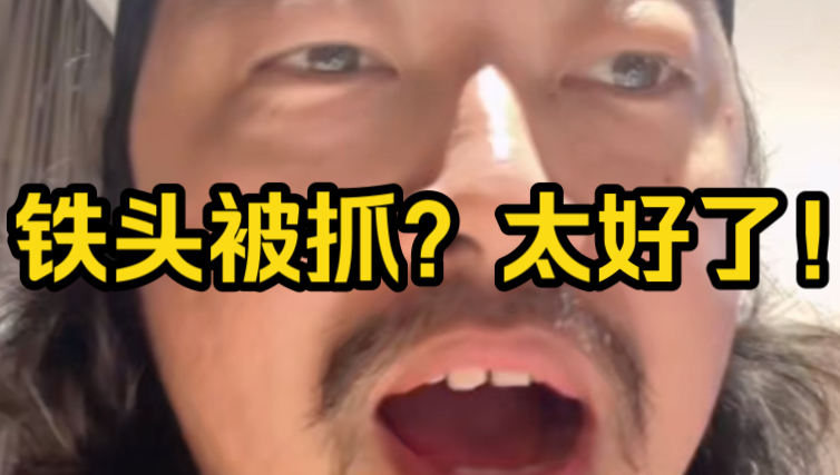 "民族英雄"铁头被抓!峰哥狂喜:你们再骂日韩,和铁头一个下场!