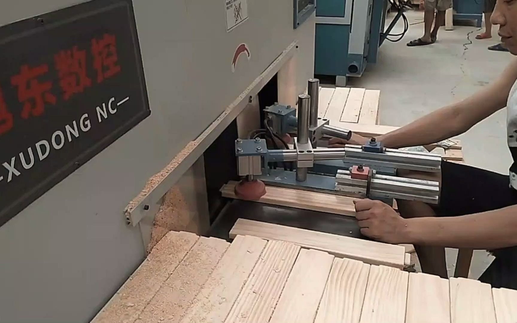 木工自动开榫机,双端榫头机,真好用